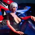 167cm 5ft5 Leather Suit Sexy Love Dolls Night Scene TPE Love Dolls E Cup