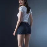 168cm 5ft5 Sexy Mini Skirt Love Dolls Black Hair Fashion Dolls In Stock (EU Only)