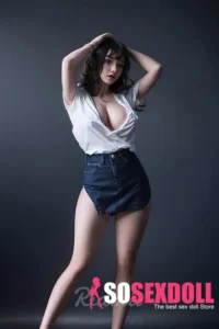 168cm 5ft5 Sleeveless White Top Sex Dolls Slim Realistic Body Sex Dolls In Stock(US Only)