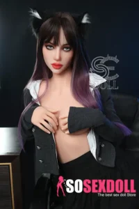 168cm 5ft6 Black Skirt School Girl Sex Dolls Fantasy Cosplay TPE Dolls F Cup
