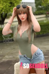 168cm 5ft6 Casual Outdoor Love Dolls Denim Shorts Sexy Dolls F Cup