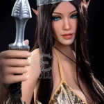 168cm 5ft6 Fantasy Elf Queen Sex Dolls Crown Princess Love Dolls F Cup