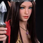168cm 5ft6 Fantasy Elf Queen Sex Dolls Crown Princess Love Dolls F Cup