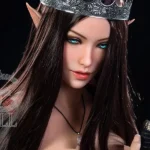 168cm 5ft6 Fantasy Elf Queen Sex Dolls Crown Princess Love Dolls F Cup