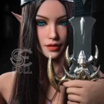 168cm 5ft6 Fantasy Elf Queen Sex Dolls Crown Princess Love Dolls F Cup