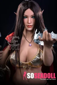 168cm 5ft6 Fantasy Elf Queen Sex Dolls Crown Princess Love Dolls F Cup