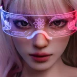 168cm 5ft6 Pink Purple Hair Sex Dolls Black Bodysuit Sexy Dolls F Cup