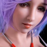168cm 5ft6 Purple Hair Nurse Sex Dolls Sexy Nurse Costume Love Dolls F Cup
