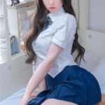 Silicone Innocent Cute Schoolgirl Bedroom Sex Doll