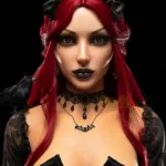 Silicone Dark Seductive Gothic Cosplay Fantasy Sex Doll