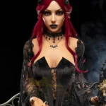 Silicone Dark Seductive Gothic Cosplay Fantasy Sex Doll