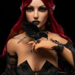 Silicone Dark Seductive Gothic Cosplay Fantasy Sex Doll
