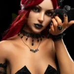 Silicone Dark Seductive Gothic Cosplay Fantasy Sex Doll