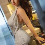 170cm 5ft6 Silver Dress Sexy Dolls Glamorous Lifelike Dolls In Stock(US Only)