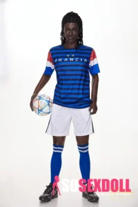 Silicone Athletic Dark-Skinned Soccer Player Sex Doll