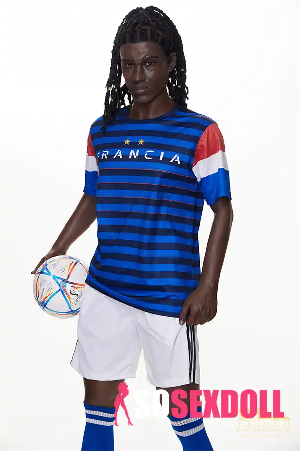 Silicone Athletic Dark-Skinned Soccer Player Sex Doll