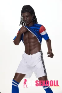 Silicone Athletic Dark-Skinned Soccer Player Sex Doll