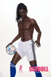 Silicone Athletic Dark-Skinned Soccer Player Sex Doll