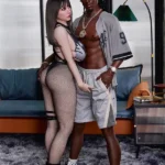 Silicone Muscular Strong Dark-Skinned Realistic Sex Doll