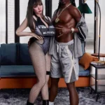 Silicone Muscular Strong Dark-Skinned Realistic Sex Doll