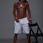 Silicone Muscular Strong Dark-Skinned Realistic Sex Doll