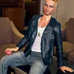 Silicone Tall Cool Leather Bar Nightlife Realistic Sex Doll