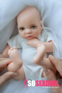 40cm Lifelike Silicone Newborn Cute Reborn Baby Doll for Emotional Bonding