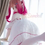 140cm 4ft6 Silicone Cat Girl Ample Bust Red Hair Lolita Sex Doll #Y001 Head