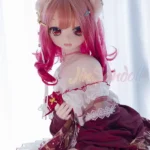 140cm 4ft6 Silicone Cat Girl Ample Bust Red Hair Lolita Sex Doll #Y001 Head