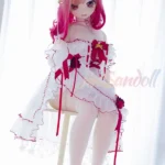 140cm 4ft6 Silicone Cat Girl Ample Bust Red Hair Lolita Sex Doll #Y001 Head