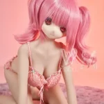 146cm 4ft7 TPE Anime Small Chest Pigtails Loli Bikini Sex Doll #Y003 Head