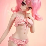 146cm 4ft7 TPE Anime Small Chest Pigtails Loli Bikini Sex Doll #Y003 Head