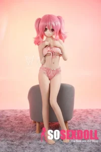 146cm 4ft7 TPE Anime Small Chest Pigtails Loli Bikini Sex Doll #Y003 Head