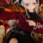 150cm 4ft9 TPE Anime Gothic Vampire Lolita Ashen Hair Sex Doll #Y012 Head