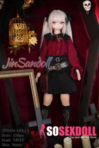150cm 4ft9 TPE Anime Gothic Vampire Lolita Ashen Hair Sex Doll #Y012 Head