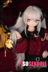150cm 4ft9 TPE Anime Gothic Vampire Lolita Ashen Hair Sex Doll #Y012 Head