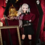 150cm 4ft9 TPE Anime Gothic Vampire Lolita Ashen Hair Sex Doll #Y012 Head