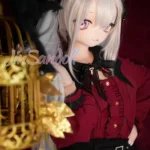 150cm 4ft9 TPE Anime Gothic Vampire Lolita Ashen Hair Sex Doll #Y012 Head