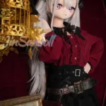150cm 4ft9 TPE Anime Gothic Vampire Lolita Ashen Hair Sex Doll #Y012 Head