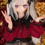 150cm 4ft9 TPE Anime Gothic Vampire Lolita Ashen Hair Sex Doll #Y012 Head