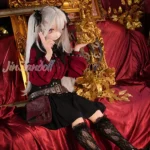 150cm 4ft9 TPE Anime Gothic Vampire Lolita Ashen Hair Sex Doll #Y012 Head
