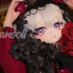 150cm 4ft9 TPE Anime Gothic Vampire Lolita Ashen Hair Sex Doll #Y012 Head