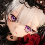 150cm 4ft9 TPE Anime Gothic Vampire Lolita Ashen Hair Sex Doll #Y012 Head