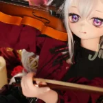 150cm 4ft9 TPE Anime Gothic Vampire Lolita Ashen Hair Sex Doll #Y012 Head