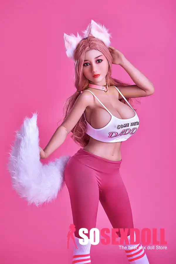 ตุ๊กตาเซ็กส์คอสเพลย์ Foxgirl อนิเมะ TPE บางเฉียบสมจริง