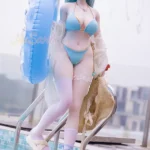 157cm 5ft2 Silicone Amine Voluptuous Figure Mint Hair Sex Doll #Y015 Head