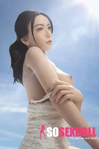 158cm 5ft2 Silicone E Cup Busty Shape Black Hair Sex Doll #Mayu