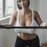 Slim Busty Playful Indoor Workout Sex Doll