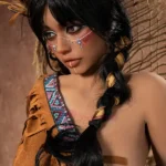 159cm 4ft9 Silicone Ample Bosom Wide Hips Raven Hair Sex Doll #SG3 Head in Stock (US Only)