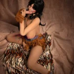 159cm 4ft9 Silicone Ample Bosom Wide Hips Raven Hair Sex Doll #SG3 Head in Stock (US Only)